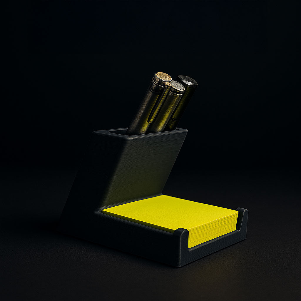 Pen Holder with Sticky Notes Holder
